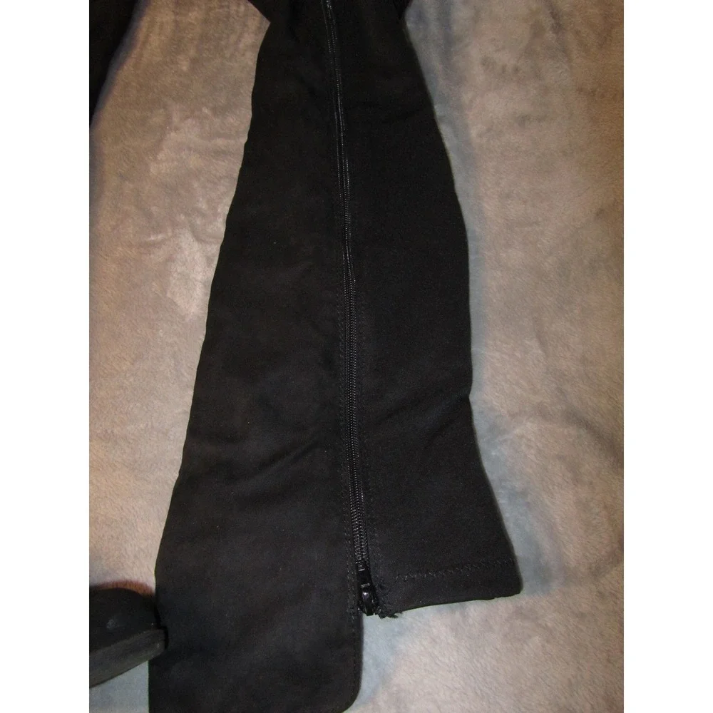 Rouge Helium Womens Black Faux Suede Studded Over The‎ Knee Boots Size 8 38 Lowl